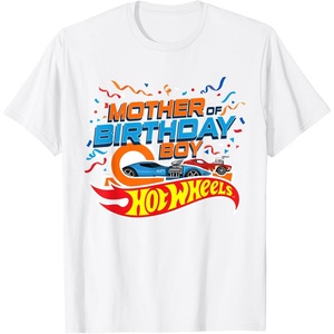 image:imageHot Wheels Birthday Confetti Mother of Birthday Boy TShirt Tee for Women and MenWhite