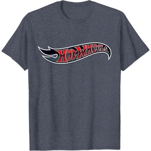 image:imageHot Wheels Black and Red Logo TShirtHeather Blue