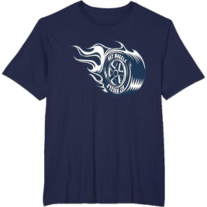 image:imageHot Wheels Blue Flaming Tire TShirtNavy Blue