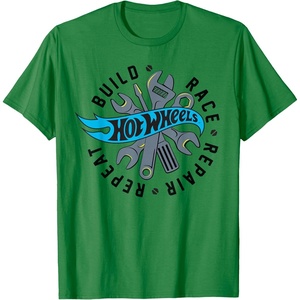 image:imageHot Wheels Build Race Repair Repeat TShirtKelly Green