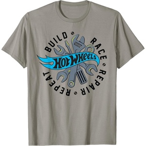 image:imageHot Wheels Build Race Repair Repeat TShirtSlate Grey
