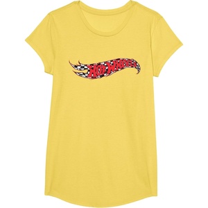 image:imageHot Wheels Checkerboard Logo TShirtLemon Yellow