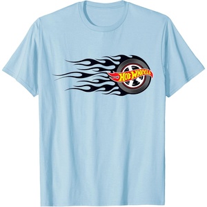 image:imageHot Wheels Flaming Tire TShirtBaby Blue