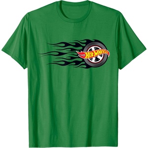 image:imageHot Wheels Flaming Tire TShirtKelly Green
