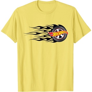 image:imageHot Wheels Flaming Tire TShirtLemon Yellow