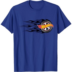 image:imageHot Wheels Flaming Tire TShirtRoyal Blue