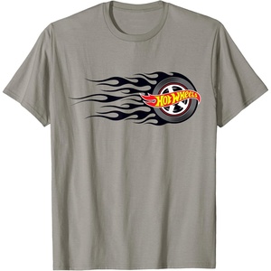 image:imageHot Wheels Flaming Tire TShirtSlate Grey