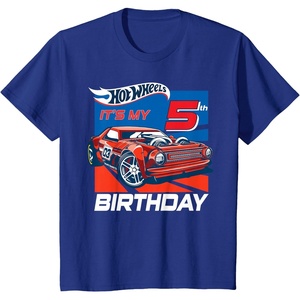 image:imageHot Wheels Its My 5th Birthday TShirt Tees for Boys and GirlsRoyal Blue