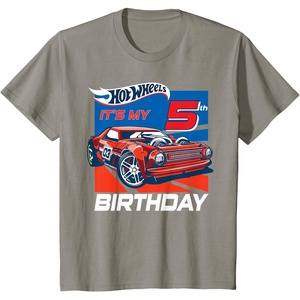 image:imageHot Wheels Its My 5th Birthday TShirt Tees for Boys and GirlsSlate Grey