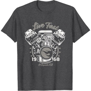 image:imageHot Wheels Live Fast 1968 TShirtDark Heather Grey