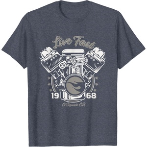 image:imageHot Wheels Live Fast 1968 TShirtHeather Blue