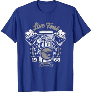 image:imageHot Wheels Live Fast 1968 TShirtRoyal Blue