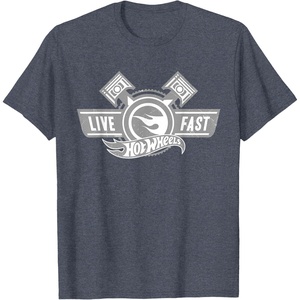 image:imageHot Wheels Live Fast TShirtHeather Blue