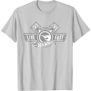 image:imageHot Wheels Live Fast TShirtSilver Grey
