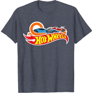 image:imageHot Wheels Logo and Cars TShirtHeather Blue