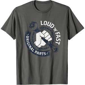 image:imageHot Wheels Loud N Fast Original Parts TShirtAsphalt Grey