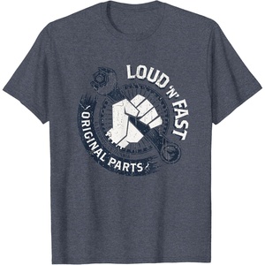 image:imageHot Wheels Loud N Fast Original Parts TShirtHeather Blue