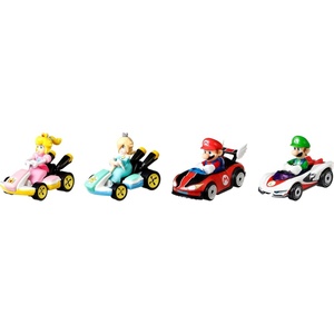 image:imageHot Wheels Mario Kart Vehicle 4Pack Set of 4 FanFavorite Characters Includes 1 Exclusive Model Collectible Gift for Kids amp Fans Ages 3 Years Old amp Up4Pk 3 Luigi