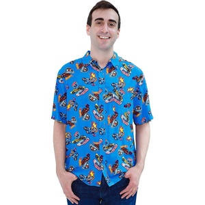 image:imageHot Wheels Matching Family Button Down Shirt Toddler to Adult Sizes 2T  2XLBright Blue
