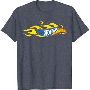 image:imageHot Wheels Mixed Logo TShirtHeather Blue