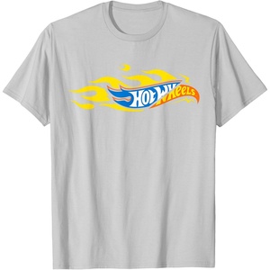 image:imageHot Wheels Mixed Logo TShirtSilver Grey