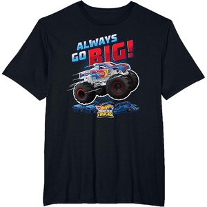 image:imageHot Wheels Monster Trucks  Always Go Big TShirtBlack