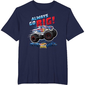 image:imageHot Wheels Monster Trucks  Always Go Big TShirtNavy Blue