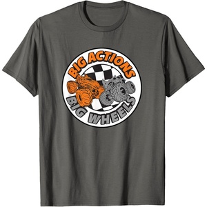 image:imageHot Wheels Monster Trucks  Big Actions Big Wheels TShirtAsphalt Grey