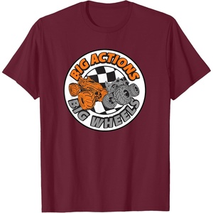 image:imageHot Wheels Monster Trucks  Big Actions Big Wheels TShirtBurgundy