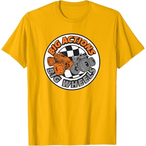 image:imageHot Wheels Monster Trucks  Big Actions Big Wheels TShirtGolden Yellow