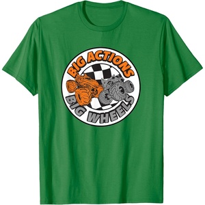 image:imageHot Wheels Monster Trucks  Big Actions Big Wheels TShirtKelly Green