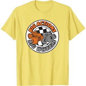 image:imageHot Wheels Monster Trucks  Big Actions Big Wheels TShirtLemon Yellow