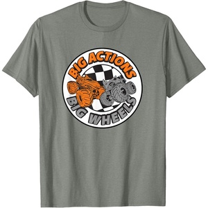 image:imageHot Wheels Monster Trucks  Big Actions Big Wheels TShirtOlive Heather