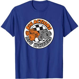 image:imageHot Wheels Monster Trucks  Big Actions Big Wheels TShirtRoyal Blue