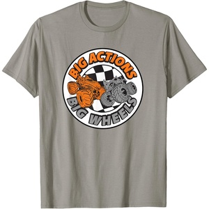 image:imageHot Wheels Monster Trucks  Big Actions Big Wheels TShirtSlate Grey