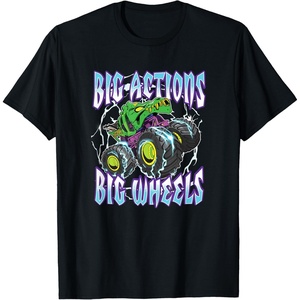 image:imageHot Wheels Monster Trucks  Big Actions Lightning Bolts TShirtBlack