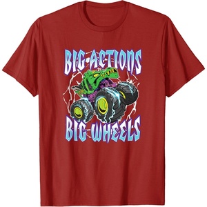 image:imageHot Wheels Monster Trucks  Big Actions Lightning Bolts TShirtCranberry Red