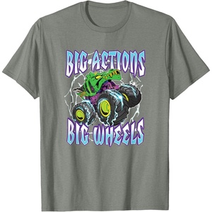 image:imageHot Wheels Monster Trucks  Big Actions Lightning Bolts TShirtOlive Heather