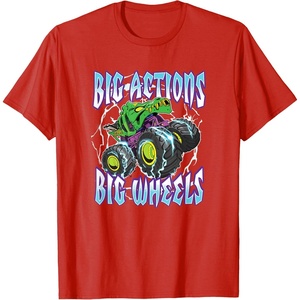image:imageHot Wheels Monster Trucks  Big Actions Lightning Bolts TShirtRed