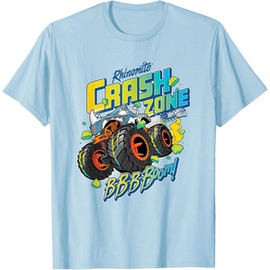 image:imageHot Wheels Monster Trucks  Crash Zone TShirtBaby Blue