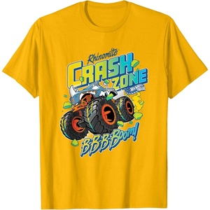 image:imageHot Wheels Monster Trucks  Crash Zone TShirtGolden Yellow