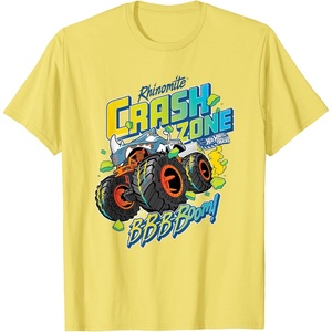 image:imageHot Wheels Monster Trucks  Crash Zone TShirtLemon Yellow