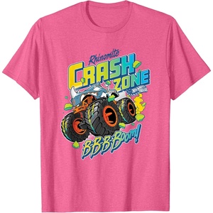 image:imageHot Wheels Monster Trucks  Crash Zone TShirtPink Heather