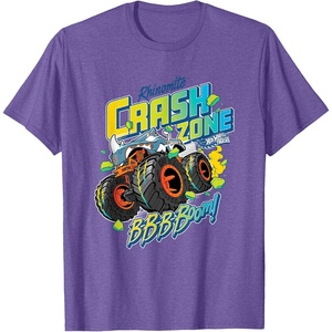 image:imageHot Wheels Monster Trucks  Crash Zone TShirtPurple Heather
