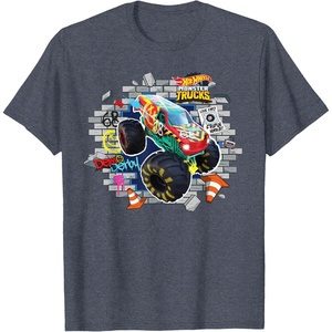 image:imageHot Wheels Monster Trucks  Demo Derby TShirtHeather Blue