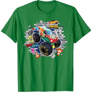 image:imageHot Wheels Monster Trucks  Demo Derby TShirtKelly Green