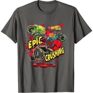 image:imageHot Wheels Monster Trucks  Epic Crushing TShirtAsphalt Grey