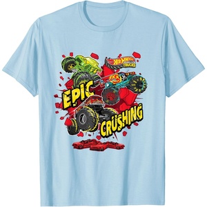 image:imageHot Wheels Monster Trucks  Epic Crushing TShirtBaby Blue