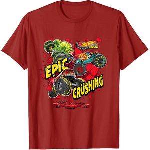 image:imageHot Wheels Monster Trucks  Epic Crushing TShirtCranberry Red