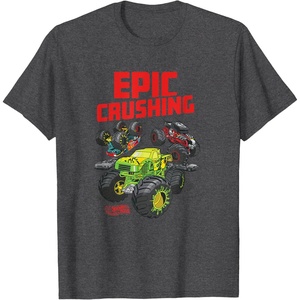 image:imageHot Wheels Monster Trucks  Epic Crushing TShirtDark Heather Grey